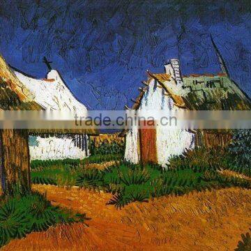 Famous art Three White Cottages in Saintes-Maries by Van Gogh