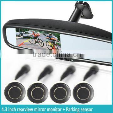 Specific 4.3inch rear view mirror for car parking sensor