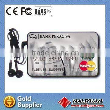 Hot sales credit card shape fm auto scan radio for promotion