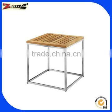 ZT-1060T cheap aluminum wood outdoor tea table