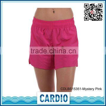 Mystery Pink girls stretch wavefarer stone boardshorts