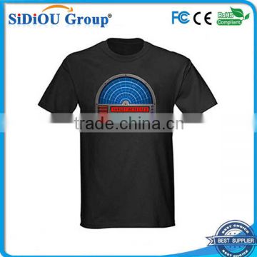 2014 wholesale el t-shirt sound activated flashing t shirt