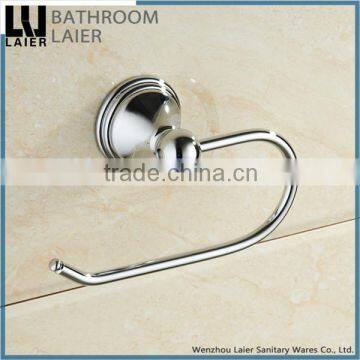 Grooming Bathroom Designs Zinc Alloy Chrome Finishing Bathroom Sanitary Items Wall Mounted Toilet Paper Holder photo-2