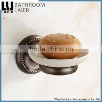 Customized Daily Home Use Product Zinc Alloy Antique Copper Finishing Bathroom Accessories Wall Mounted Soap Dish holder