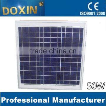 PV system 50W poly solar panel with first grade qualtiy