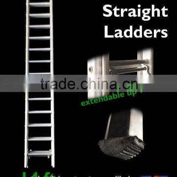 Aluminium 3 Section Straight Ladders 14 Ft.