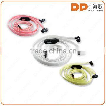 Best seller on Alibaba wired shoeace sport earphone with mic OEM earphone