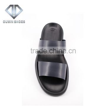 hot sale pakistani pure cow leather flip flop slipper , bulk wholesale men leather sandals and slippers shoes