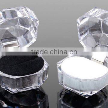 Best popular for plastic crystal ring box of jewelry box