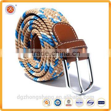 polyester material custom woven waist belts braided waist belts casual waist belts for ladies