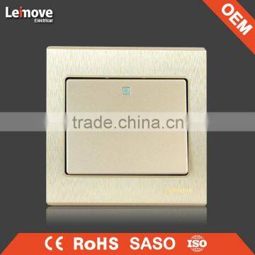 Woven Gold Finish Two Gang One/two Way Wall Switch Arbitrary Point photo-5