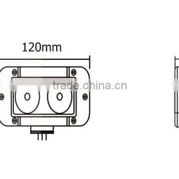 IP67 waterproof 4.5inch 20w led light bar C REE led light car work lamp for tractors and vehicles