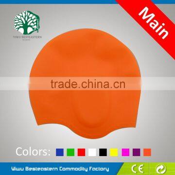 2015 OEM Printing Adult Waterproof Silicone Swim Cap