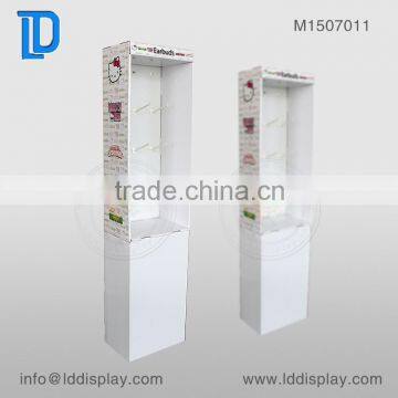 Cardboard Hook Display Floor Standing,Helpful Hooks Display Floor Stand