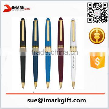 Promotional Logo Ballpoint Pen high quality plastic ballpoint pen with twist action