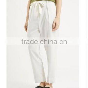 OEM and ODM Supplier Women casual pants Structural Elastic Band Waist Pants Women