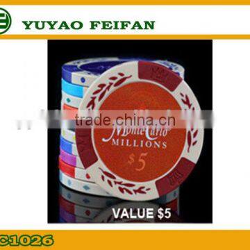 Wholesale 14g Two Tone Clay Composite Custom Poker Chips