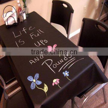 2014 new arrival eco-friendly black oilcloth fabric sew fabric