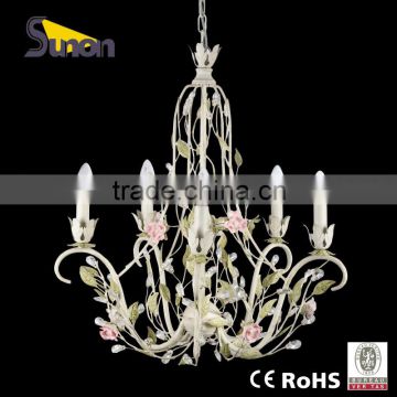 2014 modern new design wrought iron decorative fancy light