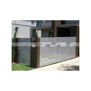 White cast aluminium fence/horizontal aluminium garden fence