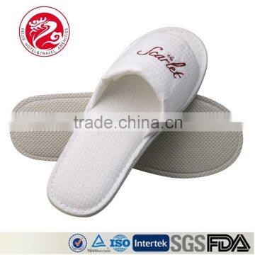 Disposable cotton waffle open hotel slipper