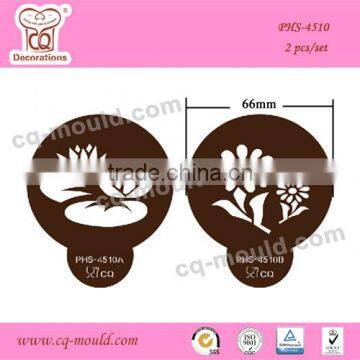 Sugarcraft decoration garden flowers cake stenciling