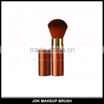 Personalized Golden Powder brush Retractable metal powder blush make up brushes