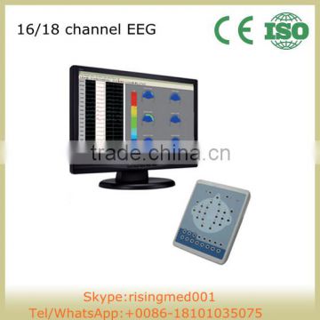 CE*ISO*FDA 16 /18 Channel Digital EEG brain waves device electroencephalo-graph electroencephalogram