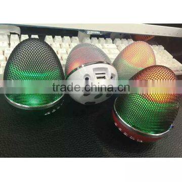 wholesale hot sell egg shape flashligt rechargeable bluetooth speaker bluetooth wireless bluetooth audio