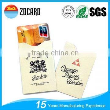 Hot Sell RFID Blocking ID/Business/Bank/Trading Card Sleeves Manufacturer