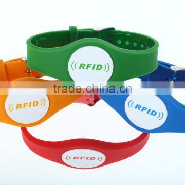 LF CHIP, HF CHIP, UHF CHIP colorful waterproof nfc pvc wristbands