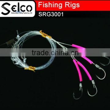 salt water fishing,mixed yarn bait cathing rigs