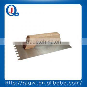 carbon steel plastering trowel with wood handle JQ6071A