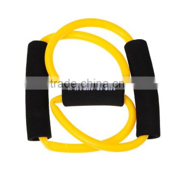 Yellow Latex Tube Abs Exercise Fitness Yoga Workout Gym Sports Resistance Bands