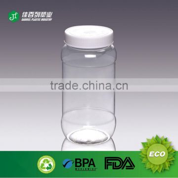 Factory price Clear PET Food Grade 720ml plastic mason jars with plastic lid