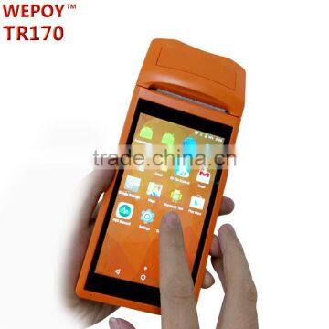 Handheld android pda with built in thermal printer