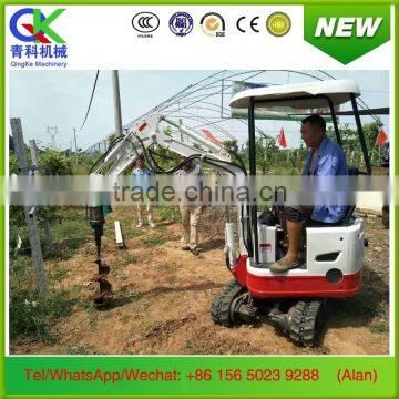 small volume 0.8ton hydraulic track shoe excavator for orchard forest farm greenhouse earthwork