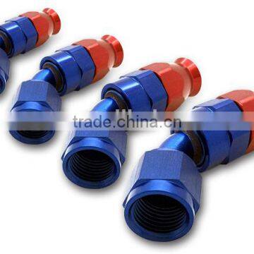 VMT AN JIC -4 AN4 45 Degree Swivel Teflon PTFE Hose Fitting End Alloy Fuel Oil photo-3
