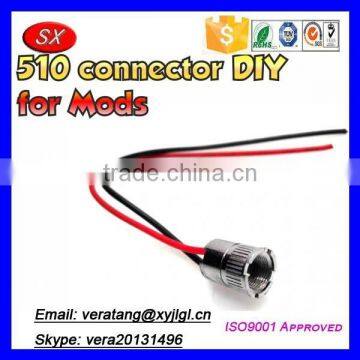 Customize DIY 510 connector,Stainless steel E-cig 510 connector for Box Mod