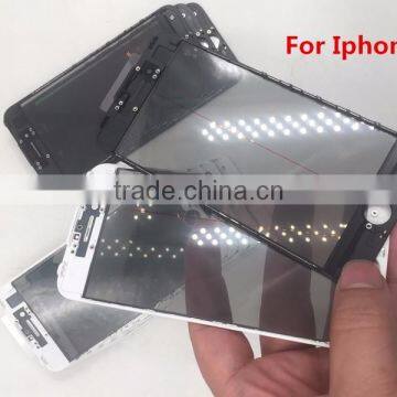 Front Glass Assembled Glass Lens Cold Glue Bezel Frame OCA Polarizer Film For IPhone 6 6s 7 Plus 5 LCD Repair Glass Replacment photo-4