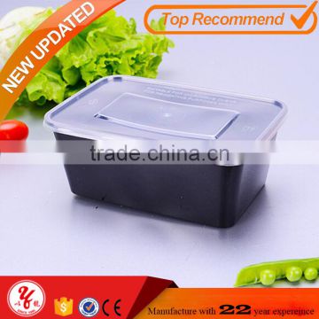 Wow unbelieveliable 1000ml one compartment square bento microwavable disposable pp food containers