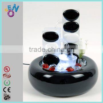 Cute special styling glass ceramic water fountain for gift