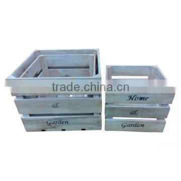 Solid Wood Storage Box Wooden Basket Set of 3 Wooden Box Wholesale