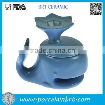 Blue Dolphin Shape Ceramic Cookie Mug