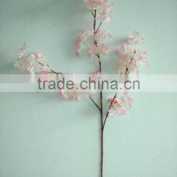 SJ010153 artificial branch silk flower plastic cherry stem