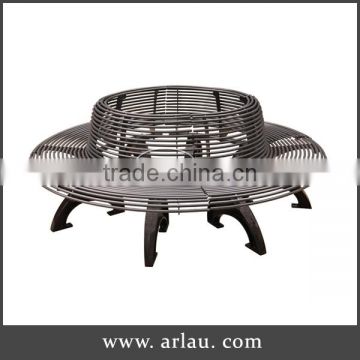 Arlau Steel Metal bench garden circle