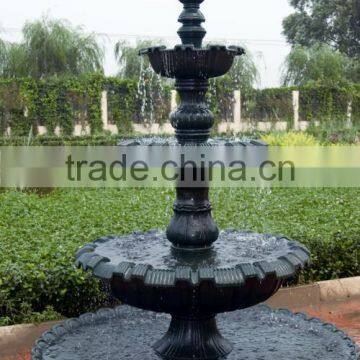 3 tier cast iron outdoor water fountains HS-F-39