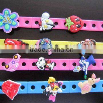 3D effected silicone bracelets