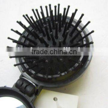 Round Folding Comb With Mirror/hair Brush photo-3