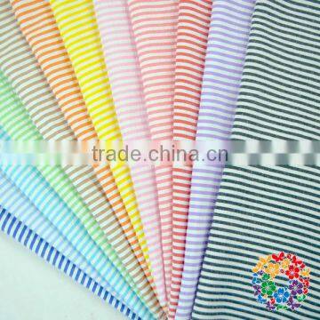 100% cotton print striped soft fabric seersucker fabric